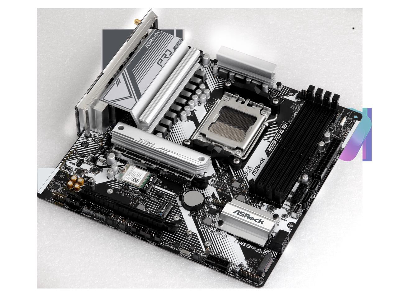 B650M Pro RS Wifi AM5 AMD B650 SATA 6Gb/S Micro ATX Motherboard